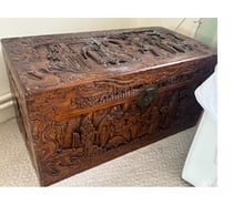 Superbe Malle japonaise en bois