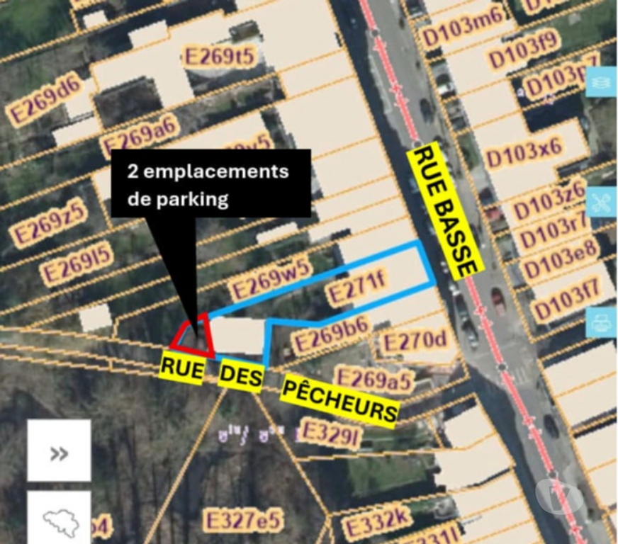 Vente parking Uccle - Photos Vivastreet 2 Emplacements de parking
