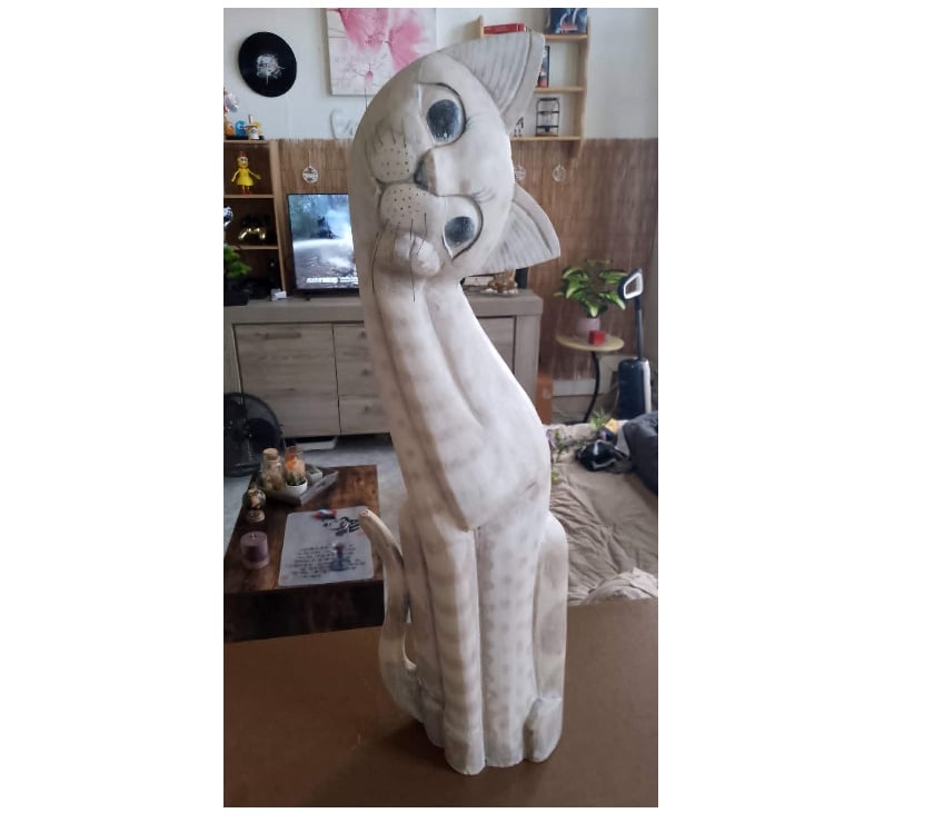 Meubles & Décoration Tournai-Centrum Tournai - Photos Vivastreet déco chat en bois 60 cm de haut