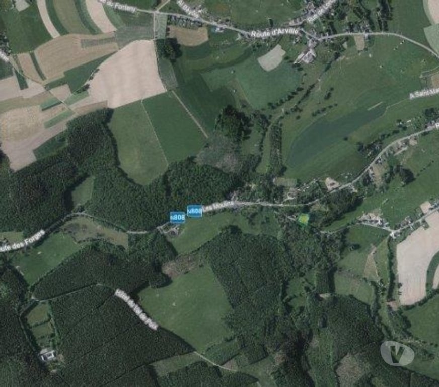 Terrains à vendre Arville - Photos Vivastreet Saint-Hubert : Terrain de 23a 87ca avec ruisseau.