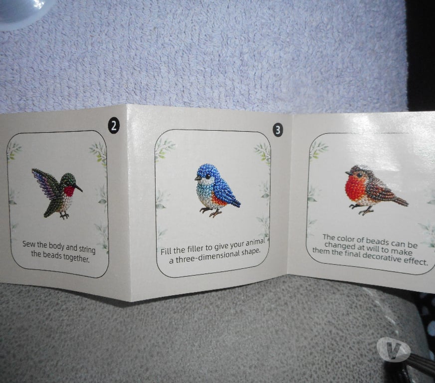 Matériel de sport Marche-en-Famenne - Photos Vivastreet création oiseaux en perles 3D