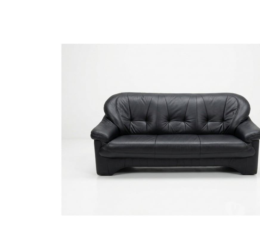 Meubles & Décoration Liège Liège-Centrum - Photos Vivastreet Vente canapé 3places cuir noir parfait état 200€