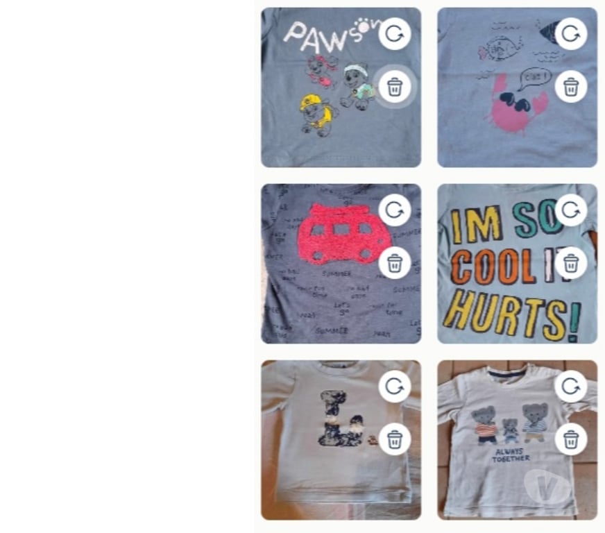 Vêtements bébés Tournai Tournai-Centrum - Photos Vivastreet Lot de 12 tee-shirts garçon Taille 18 mois