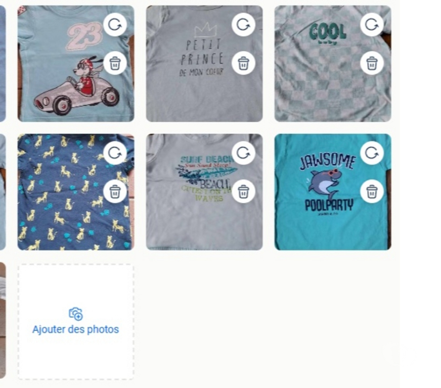 Vêtements bébés Tournai Tournai-Centrum - Photos Vivastreet Lot de 12 tee-shirts garçon Taille 18 mois