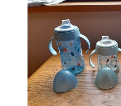 Equipements bébés Tournai-Centrum Tournai - Photos Vivastreet Lot de 3 biberons Suavinex + 1 tasse d'apprentissage