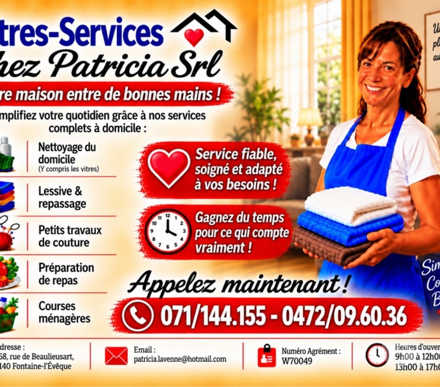 Autres services Fontaine-l'Evêque Fontaine-l'Evêque-Centrum - Photos Vivastreet Aide - ménagères