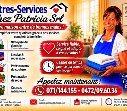 Autres services Fontaine-l'Evêque-Centrum Fontaine-l'Evêque - Photos Vivastreet Aide - ménagères