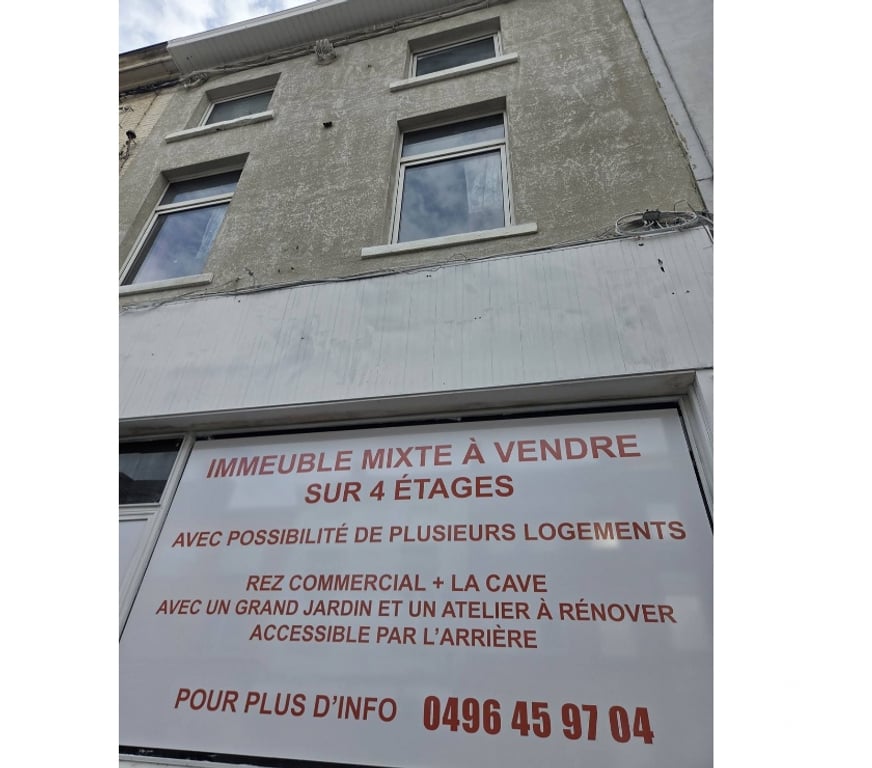 Immeuble à vendre Gilly Gilly-Centrum - Photos Vivastreet Immeuble mixte sur 4étages à fort potentiel 0496 459704
