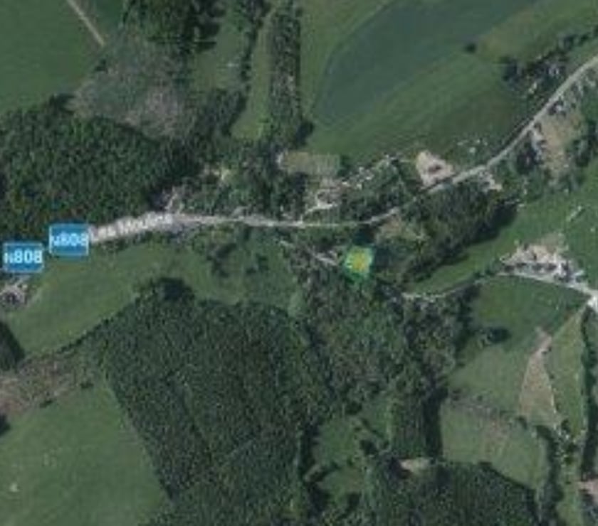 Terrains à vendre Arville - Photos Vivastreet Saint-Hubert : terrain, 23a 87ca, petit ruisseau.