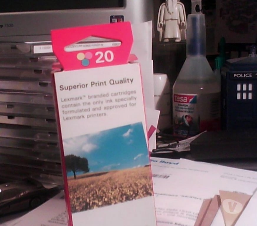 Informatique Koekelberg - Photos Vivastreet cartouche d'encre couleurs n°20 15M0120 neuve pour Lexmark