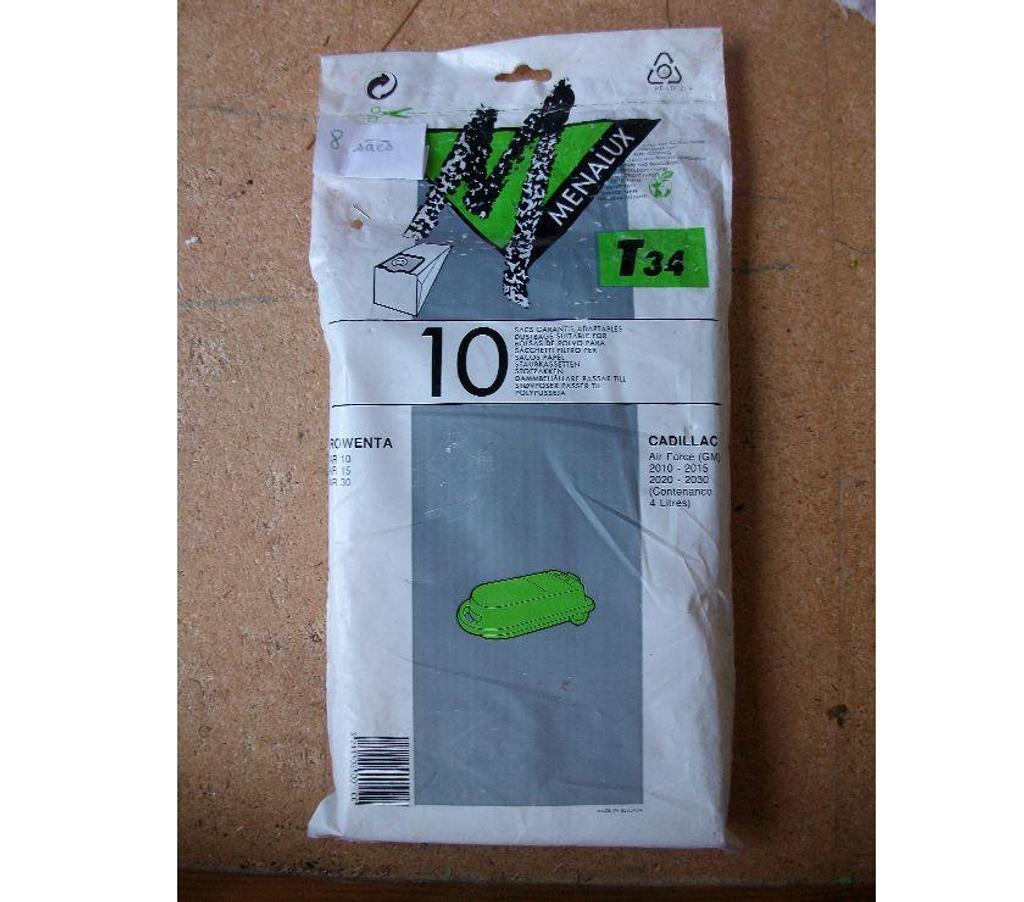 Electroménager occasion Bas-Rhin Bouxwiller - 67330 - Photos Vivastreet Lot 8 SACS MENALUX T34 pour ASPIRATEUR -Neufs à 0,30 €