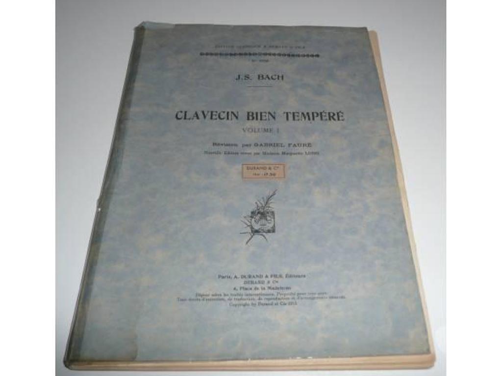 Instruments de musique Seine-et-Marne Meaux - 77100 - Photos Vivastreet Partitions CLAVECIN BIEN TEMPERE J.S. BACH