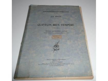 Instruments de musique Meaux Seine-et-Marne - Photos Vivastreet Partitions CLAVECIN BIEN TEMPERE J.S. BACH