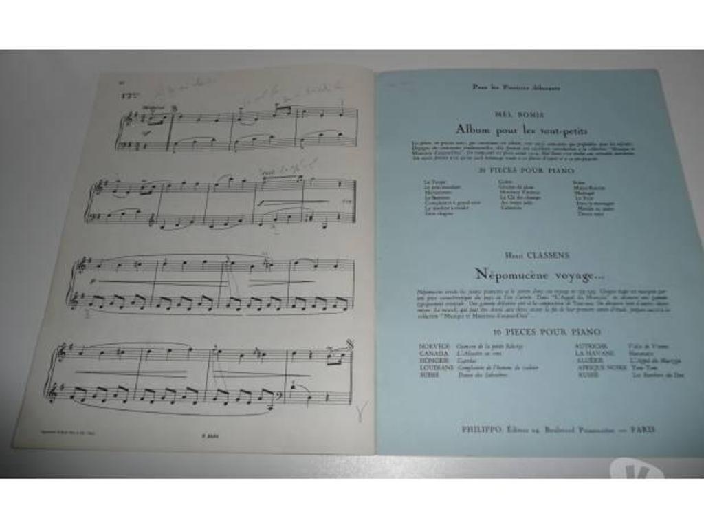 Instruments de musique Seine-et-Marne Meaux - 77100 - Photos Vivastreet PARTITIONS DE PIANO DIVERTISSEMENT/POUR MES PETITS AMIS