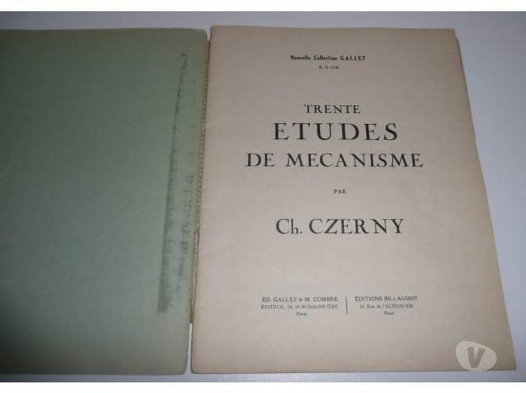 Instruments de musique Seine-et-Marne Meaux - 77100 - Photos Vivastreet 30 ETUDES DE MECANISME par CH. CZERNY