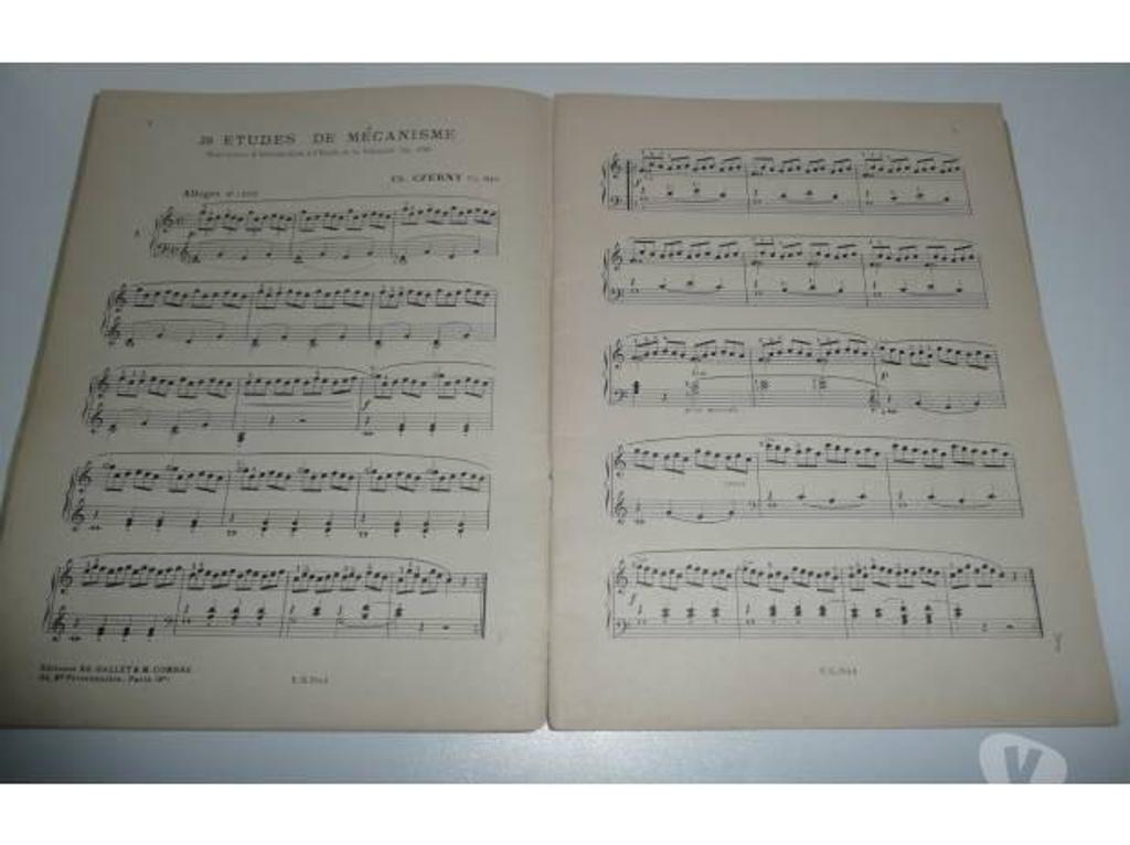 Instruments de musique Seine-et-Marne Meaux - 77100 - Photos Vivastreet 30 ETUDES DE MECANISME par CH. CZERNY