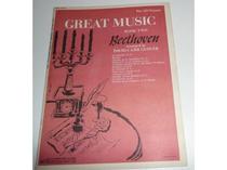 PARTITIONS PIANO GREAT MUSIC BEETHOVEN book two