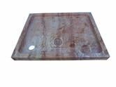 Travertin Rouge Rose Rectangulaire Bac A Douche
