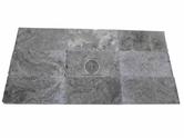Travertin Gris Silver 30x60x1,5 cm Vieilli