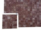 Marbre Rouge Polie 4,8x4,8 cm Mosaique 