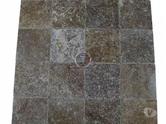 Travertin Noce 20x20x1 cm 1'er Choix Antique