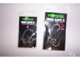 2 paquets de 10 hameçons carpe KORDA Wide Gape X