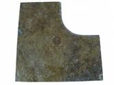 Travertin Jaune Margelle Angle Antique