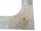 Travertin Margelle Angle Rentrant 2 cm