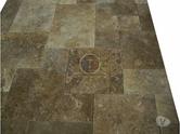 Travertin Walnut Opus Romain Adoucie 