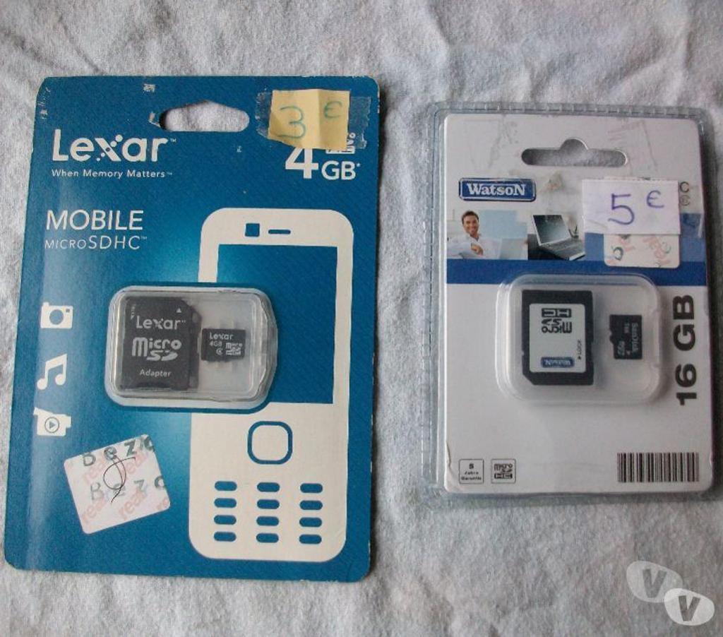 Téléphonie Bas-Rhin Bouxwiller - 67330 - Photos Vivastreet CARTES MÉMOIRE MOBILE MICRO SDHC- Neuves