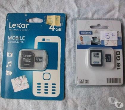 Téléphonie Bouxwiller Bas-Rhin - Photos Vivastreet CARTES MÉMOIRE MOBILE MICRO SDHC- Neuves