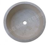 Travertin Beige Vasque Adoucie Cylindre