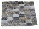  Travertin Gris 7,5x15x1 cm Antique Commercial 