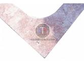  Travertin Rose Margelle Angle 61x61x3 cm Antique 
