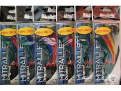 Photos Vivastreet 6 mitraillettes original 5 hameçons Inox NEUVES