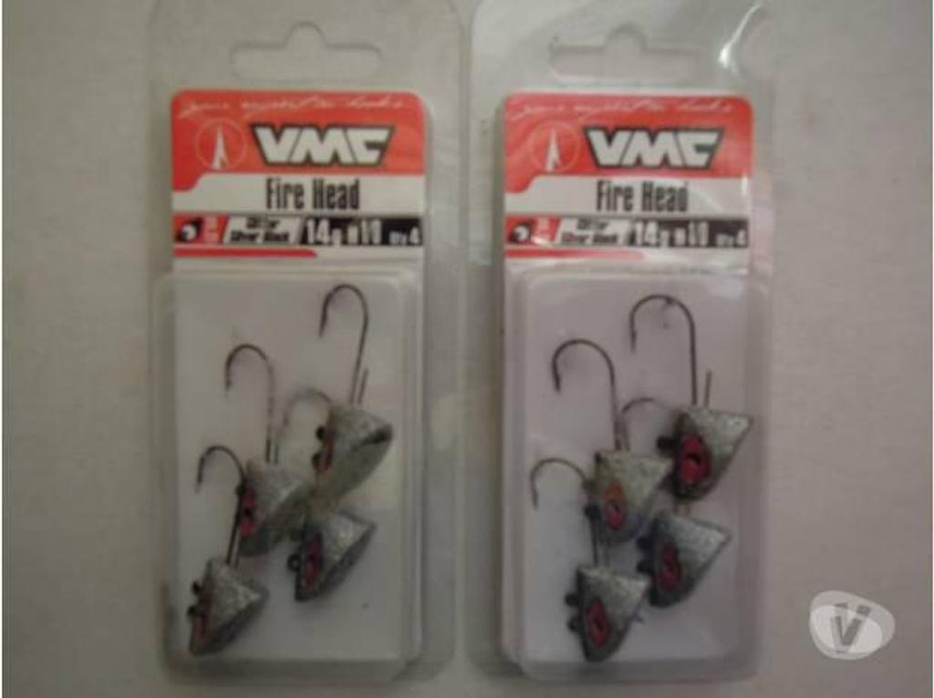Matériel de sport Lot-et-Garonne Villeneuve sur Lot - 47300 - Photos Vivastreet 2 pochettes de 4 têtes plombées VMC Fire head 14gr