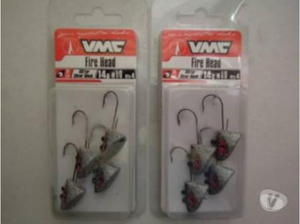 Photos Vivastreet 2 pochettes de 4 têtes plombées VMC Fire head 14gr