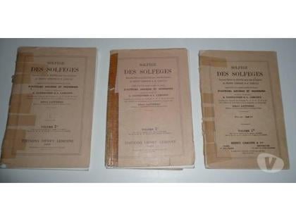 Livres occasion Meaux Seine-et-Marne - Photos Vivastreet PARTITIONS SOLFEGE DES SOLFEGES Volumes 2B - 2C - 1D