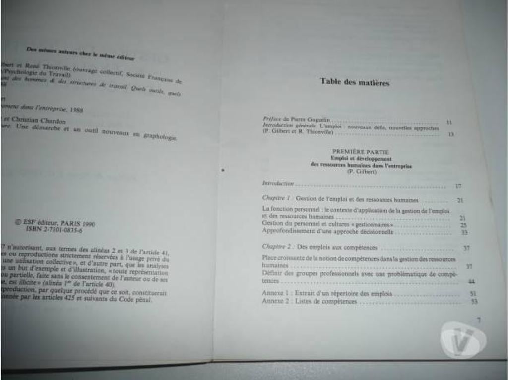 Livres occasion Seine-et-Marne Meaux - 77100 - Photos Vivastreet FORMATION ANIMATION / GESTION DE L'EMPLOI COMPETENCES
