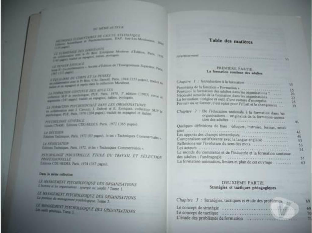 Livres occasion Seine-et-Marne Meaux - 77100 - Photos Vivastreet FORMATION ANIMATION / GESTION DE L'EMPLOI COMPETENCES