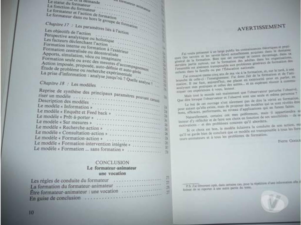 Livres occasion Seine-et-Marne Meaux - 77100 - Photos Vivastreet FORMATION ANIMATION / GESTION DE L'EMPLOI COMPETENCES