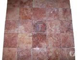 -Travertin Rose 15 x 15 x 1cm Antique 1 er choix 