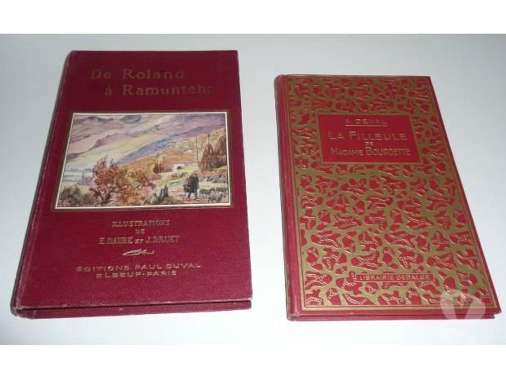 Livres occasion Seine-et-Marne Nanteuil les Meaux - 77100 - Photos Vivastreet Lives anciens : De Roland à Ramuntcho/La Filleule de Mme Bou