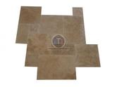 Travertin class.Clair Adoucie 1,2 cm Opus Romain 1'er Choix 