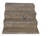  Travertin Walnut Marché Escalier Adoucie