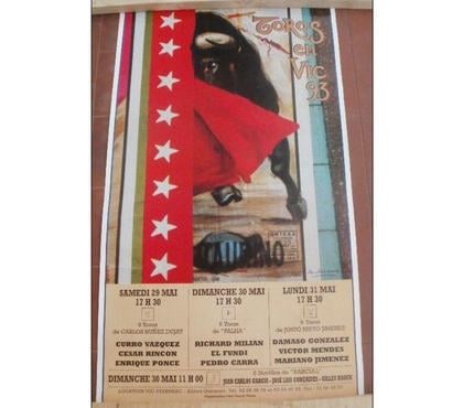 Décoration-Art-Antiquité Montauban Tarn-et-Garonne - Photos Vivastreet AFFICHE tauromachie CORRIDA TOROS EN VIC 1993