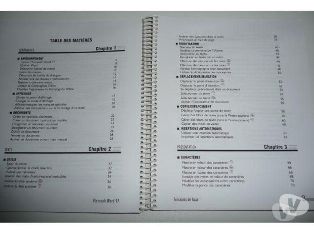 Livres occasion Seine-et-Marne Meaux - 77100 - Photos Vivastreet MANUELS DE COURS WORD 97 et WORD PERFECT 6