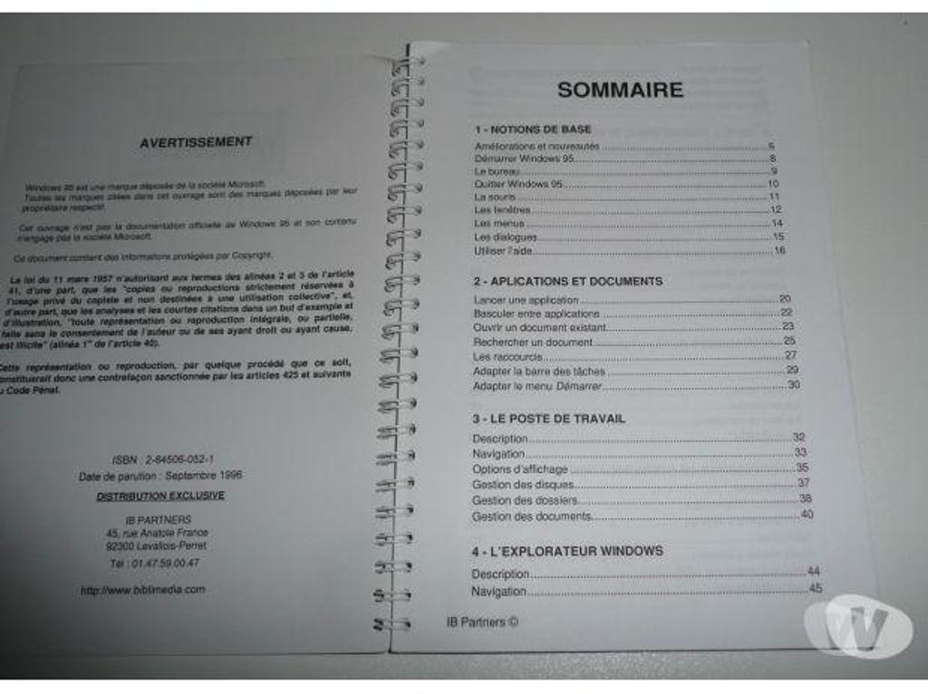 Livres occasion Seine-et-Marne Meaux - 77100 - Photos Vivastreet MANUELS DE COURS WINDOWS 95 et WORD 97 