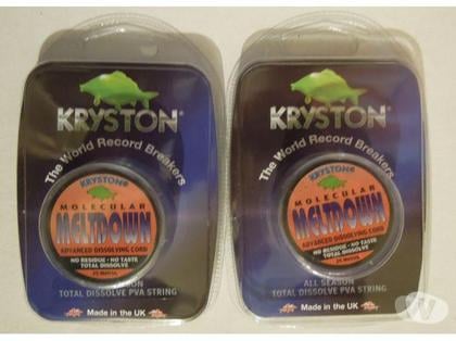 Photos Vivastreet 2 bobines 20m fil soluble KRYSTON Meltdown NEUVES