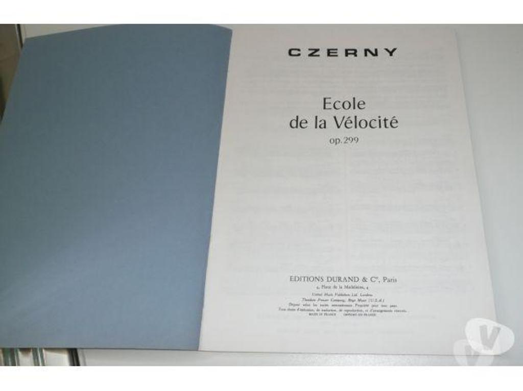 Livres occasion Seine-et-Marne Meaux - 77100 - Photos Vivastreet Partitions ECOLE DE LA VELOCITE CZERNY